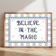 Believe In The Magic Children's Poster With Stars