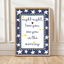 A4 bedtime poster for children’s bedroom