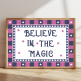 Believe In The Magic Children's Poster With Stars