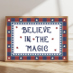 Believe In The Magic Children's Poster With Stars