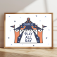 Personalised circus tent print with child’s name