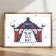 Personalised circus tent print with child’s name