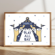Personalised circus tent print with child’s name